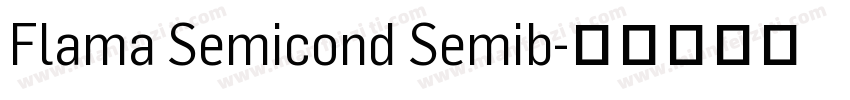 Flama Semicond Semib字体转换